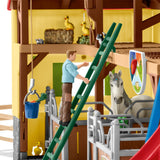 Écurie avec boxes et animaux, coffret de 82 pieces avec chevaux, Schleich 42485 Farm World, Des 4 ans