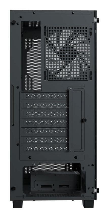 Boitier PC sans alimentation - AEROCOOL B509A Flow - ACCM-BD02063.11 - Moyen tour - Format ATX - Noir