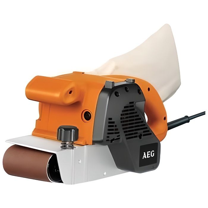 AEG - 1100 W belt sander, 100 mm width, 100 grit abrasive belt, in cardboard - BBSE1100