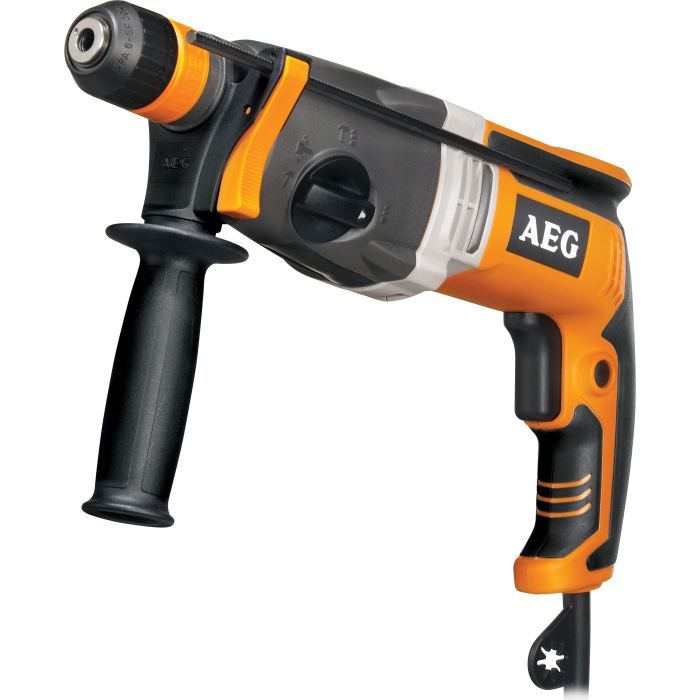 AEG - Perforateur burineur SDS+ 28 mm 1010 W, 2,8 Joules EPTA, poignée, butée, mandrin métal 13 mm, en coffret - KH28SuperXEK