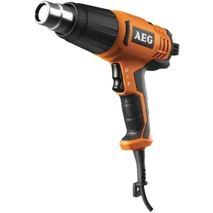 AEG - Heat gun 2000 W, temperature 90° to 600°C, 3 nozzles, in case - HG600VK