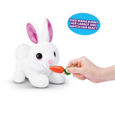 Jeu interactif - ZURU - PETS ALIVE Mama Bunny & Baby - Lapin sonore - 10 sons - Bébés surprises