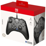 Manette filaire - HORI - Horipad - Nintendo Switch et Switch 2 - Bouton Nintendo C - Boutons arriere programmables - Noir