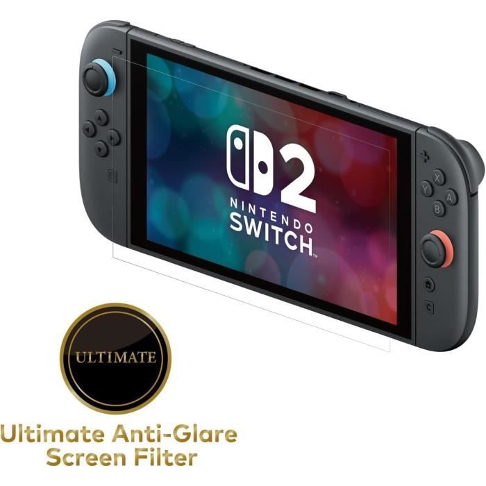 Protection d'écran verre trempé premium - HORI - Nintendo Switch 2 - Anti-reflets - Anti-rayures - 100 % transparent