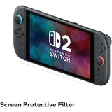 Protection d'écran verre trempé - HORI - Nintendo Switch 2 - Anti-bulle - Antichoc - Anti-rayures - 100 % transparent
