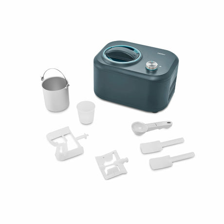 MEDION Machine a glace avec compresseur (convient pour la préparation de cremes glacées, yaourts glacés & sorbets, 1 litre, 100
