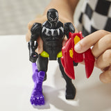 MixMashers Black Panther, figurine 12 cm personnalisable a mélanger et combiner avec accessoires, Marvel, des 4 ans