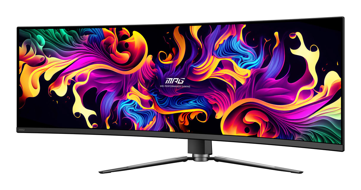 Ecran PC Gamer incurvé - MSI - 49 - DQHD - 144Hz - Dalle QD-OLED - 0,03ms - Ajustable en hauteur - MPG 491CQP QD-OLED