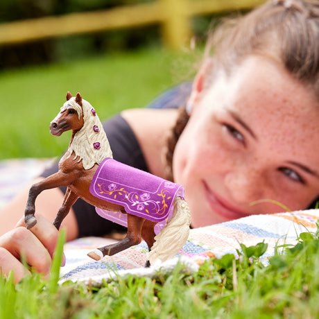 Étalon Paso Fino Spectacle équestre, coffret schleich avec 1 cheval schleich et 1 couverture, coffret figurines pour enfants des 5