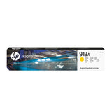 HP 913A Cartouche d'encre jaune PageWide authentique (F6T79AE) pour HP PageWide 377/452/477