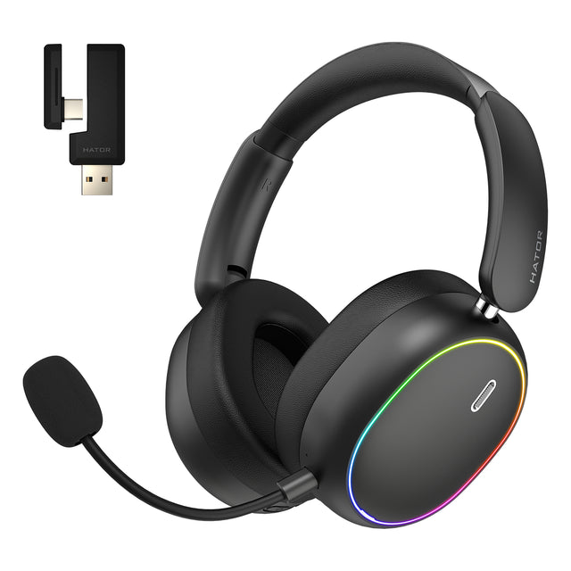Casque Gamer sans fil Hator Phoenix 2 (Noir)