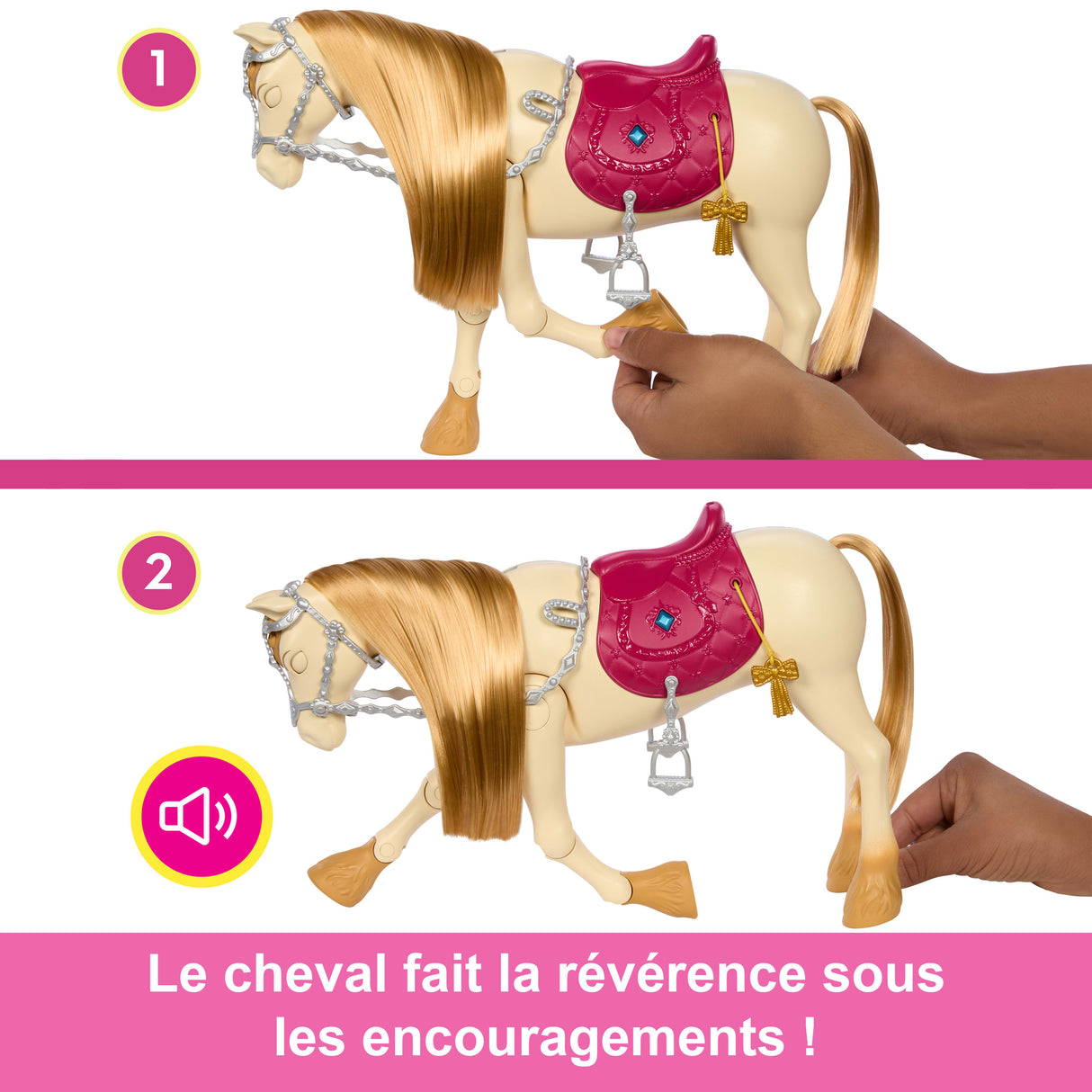 LES MYSTeRES DE BARBIE - a la Poursuite du Cheval Perdu Barbie et son cheval Tornade, HXJ42