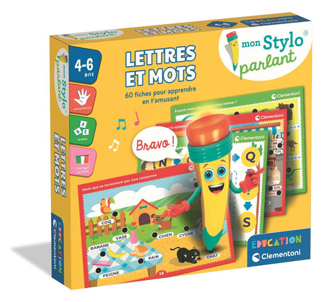 CLEMENTONI - Mon stylo parlant - Lettres et Mots - 60 activités