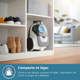 Aspirateur sans sac - PHILIPS - XB2122/09 - Série 2000 - 850W - 77db - Blanc/bleu