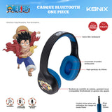 Casque audio supra-auriculaire sans fil  - Konix - One Piece- Bluetooth 5.3 pour smartphones et tablettes - Autonomie 30 h