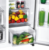 Réfrigérateur Américain - CANDY - CHSBSO-6174XWD - No Frost - Classe E - 529 L - 39 dB - Inox