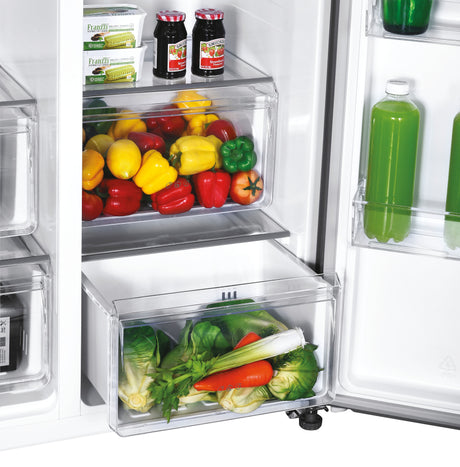 Réfrigérateur Américain - CANDY - CHSBSO-6174XWD - No Frost - Classe E - 529 L - 39 dB - Inox