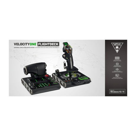 Systeme de simulation HOTAS premium - TURTLE BEACH - VelocityOne™ Flightdeck - Pour PC Windows 10 et 11