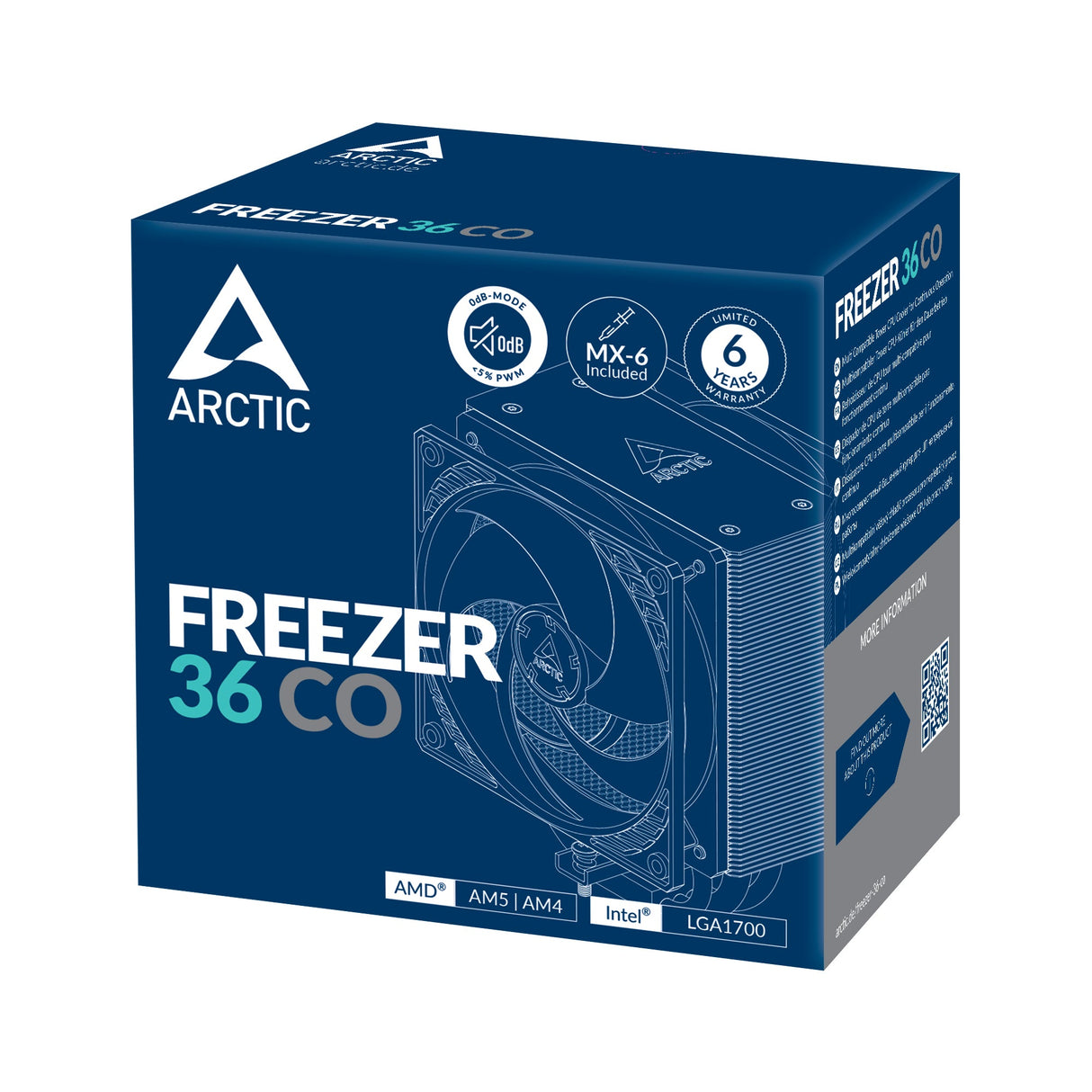 Ventilateur processeur Arctic Freezer 36 Continuous Operation (Noir)