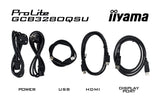 Ecran PC Gamer Incurvé - IIYAMA - 32 - QHD - 180Hz - Dalle VA - 0,2ms - Ajustable en hauteur - GCB3280QSU-B2