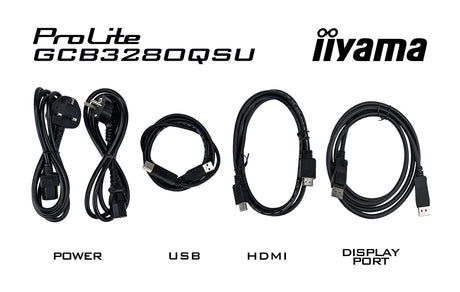 Ecran incurvé 32" Iiyama G-Master Red Eagle GCB3280QSU-B2 Quad HD 180Hz (Noir)