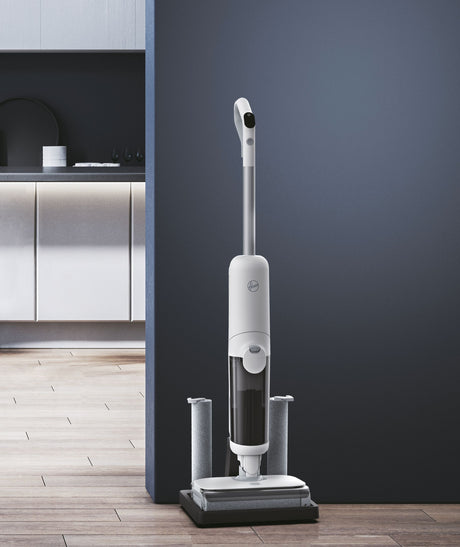 HOOVER HW500 - Aspirateur Balai Laveur sans Fil Eau et Poussiere - Double Rouleau - Moteur Haute Performance 230W
