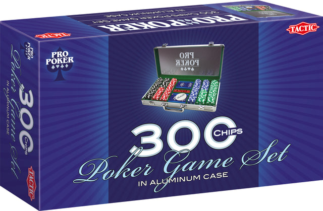 Mallette de poker - Tactic - ProPoker 300 Jetons - Aluminium et Plexis - Mixte