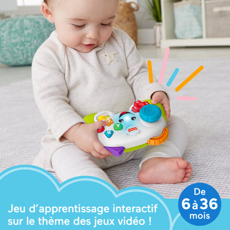 Fisher-Price-Manette de jeu et d'apprentissage Rires et Éveil HXB63