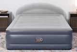 Matelas gonflable - BESTWAY - 671BD Queen - Pompe électrique intégrée - Tete de lit LoungeLux - Tritech durable