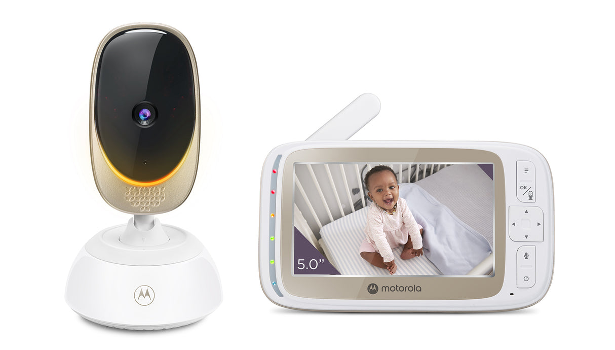 Moniteur vidéo Wi-fi - MOTOROLA - VM85 - 5 - 300 m - Connecté - Ecran - Infrarouge - Blanc