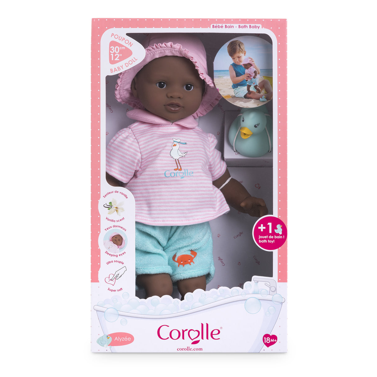 Poupon - COROLLE - Bébé Bain Alyzée - 30 cm - jouet de bain - des 18 mois