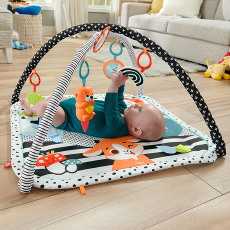 Fisher-Price - Mon Tapis d'activités 3 en 1 sensoriel - Tapis Bébé - Des la naissance HBP41
