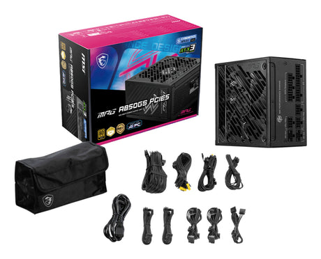 Alimentation ATX MSI MPG A850GS PCIe5 - 850W (Noir)
