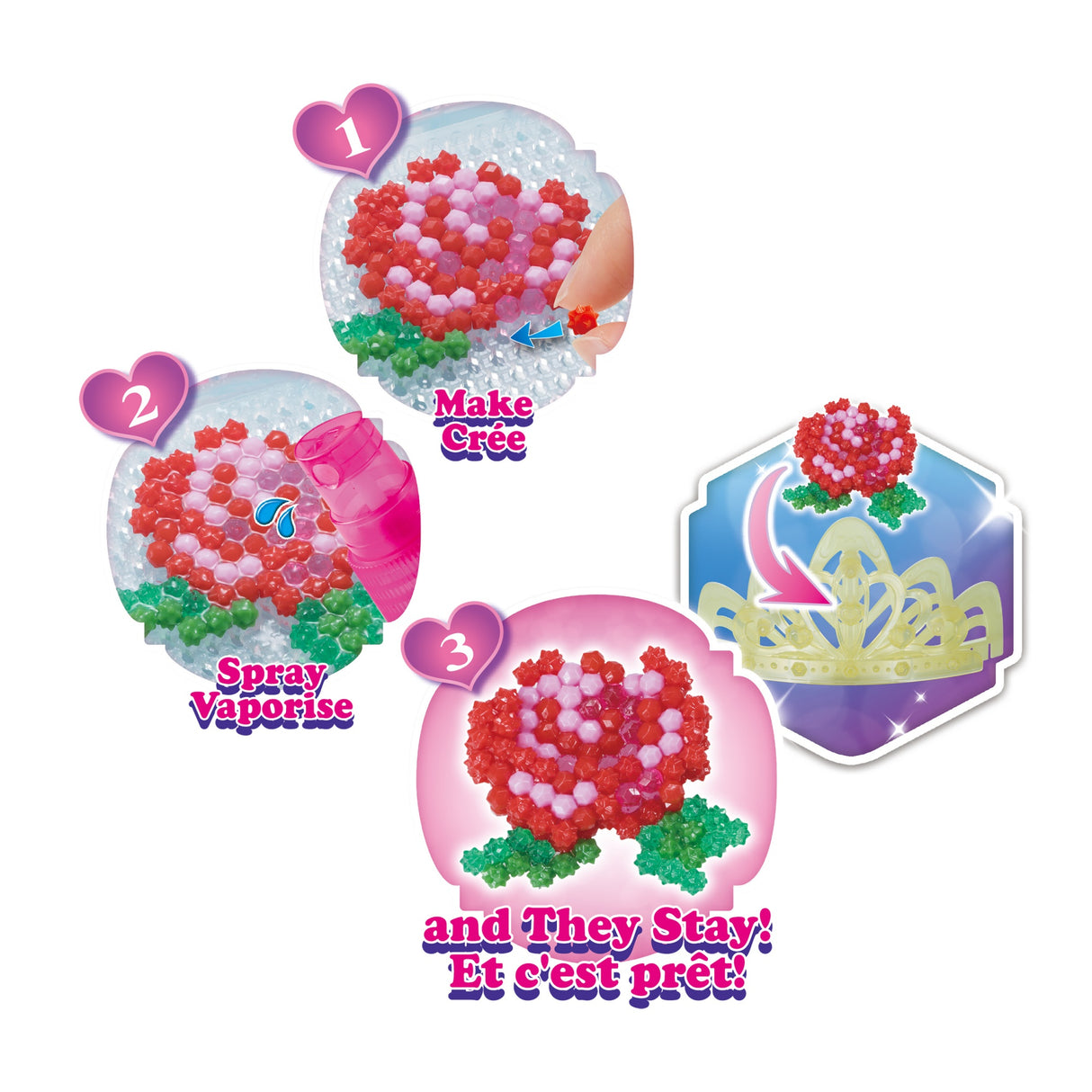 Jeu de perles a repasser - AQUABEADS - Diademe Princesses Disney