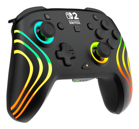 Manette de jeu - Nintendo Switch 2 - Afterglow Wave - RGB - Sans fil - Noir - Turtle Beach