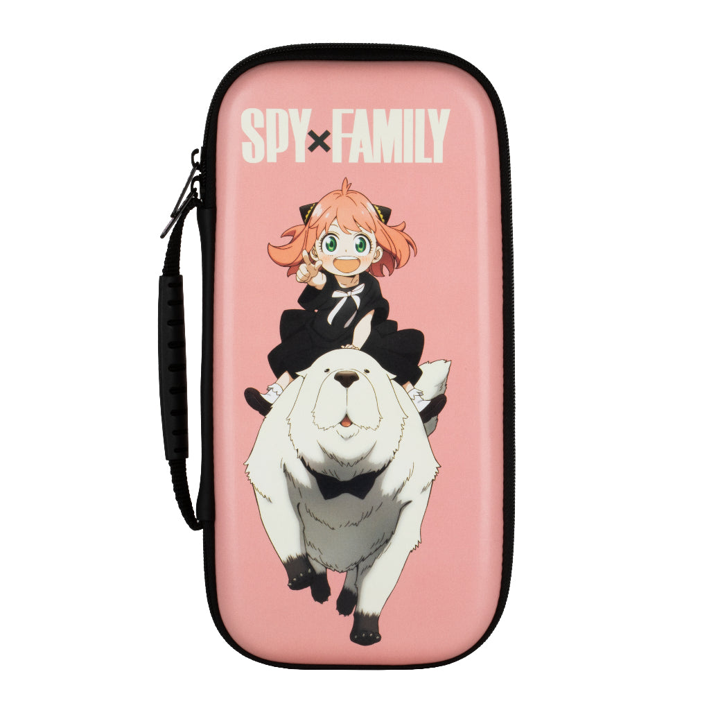 Housse de protection et transport - Nintendo Switch 2 - Konix - Spy x Family - Rangement accessoires - Anya et Bond Forger - Rose