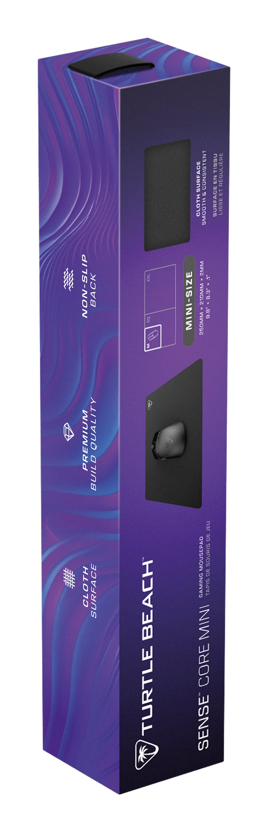 Tapis de souris de jeu - Turtle Beach SenseCore Mini - Surface micro-tissée, équilibré, confortable