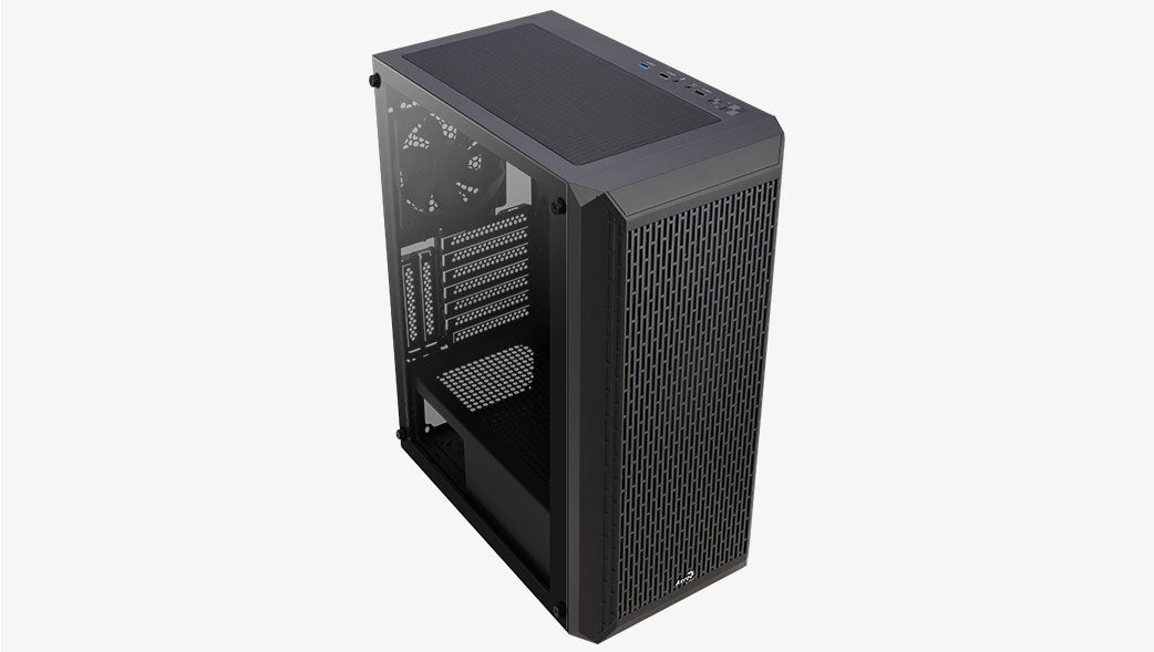 Boitier Moyen Tour ATX AeroCool Beam v1 RGB avec panneaux vitrés (Noir)