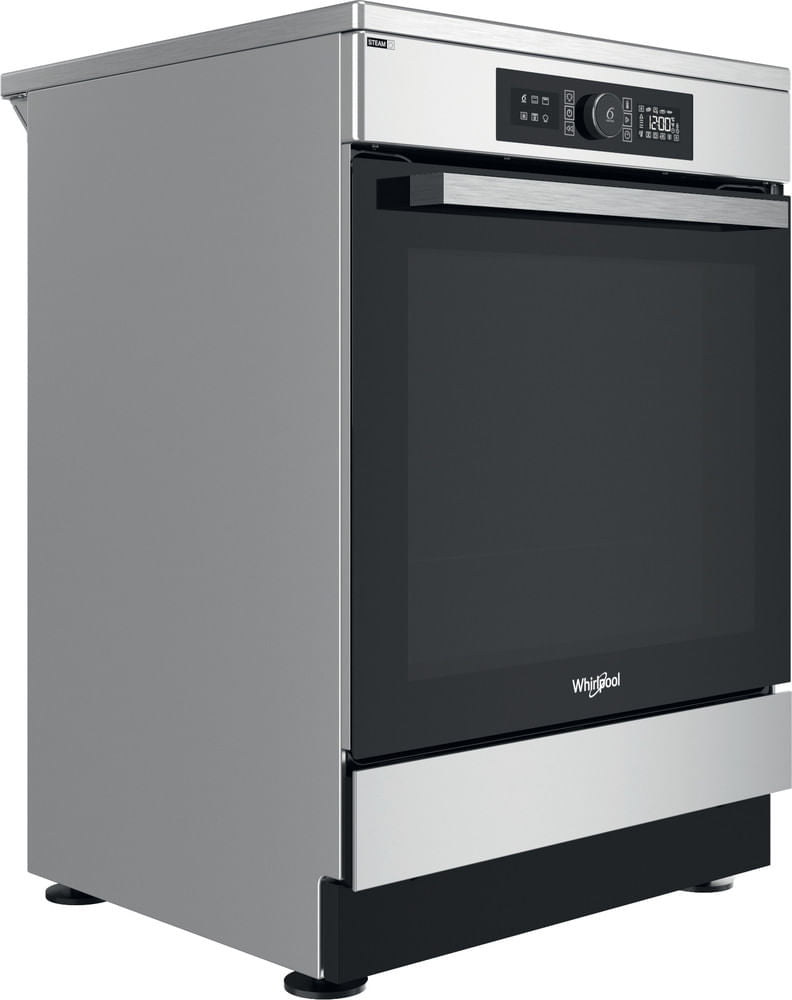 Cuisiniere a induction - WHIRLPOOL - WS68IB8ACX/FR/1 - 4 foyers - 2900 W - L60 cm - Inox