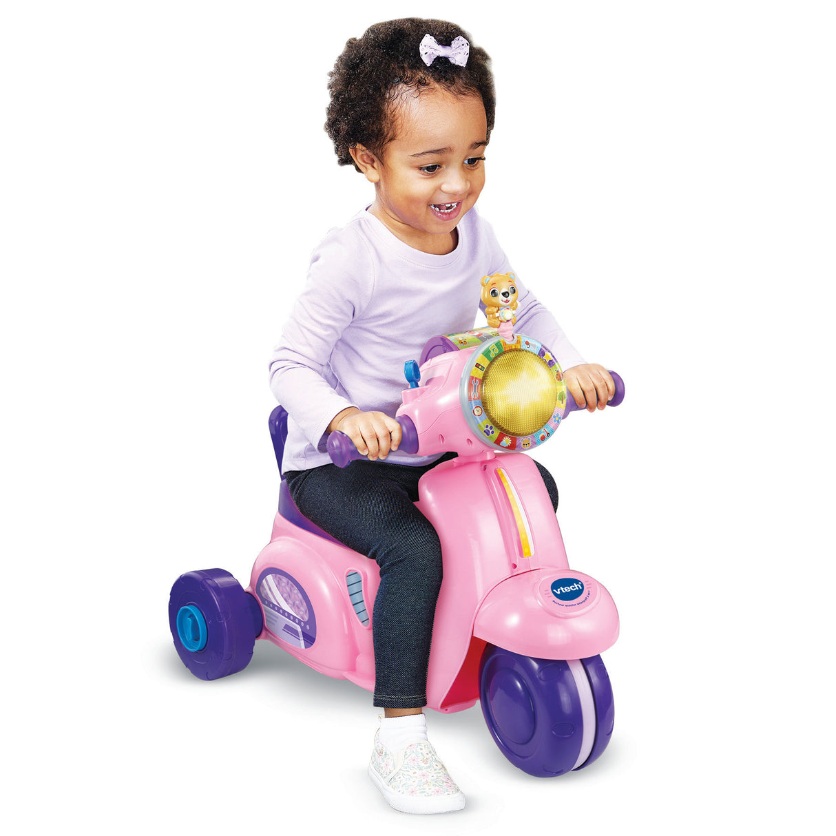 VTECH PORTEUR SCOOTER INTERACTIF 3 EN 1 ROSE
