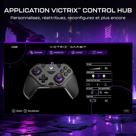 Manette de tournoi Turtle Beach Victrix Gambit Prime - Filaire, Programmable, Xbox