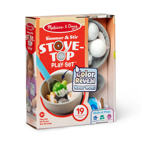 SPINMASTER Melissa & Doug - Coffret Cuisine Water Wow! - 19 accessoires - Développe imagination et curiosité - Des 3 ans