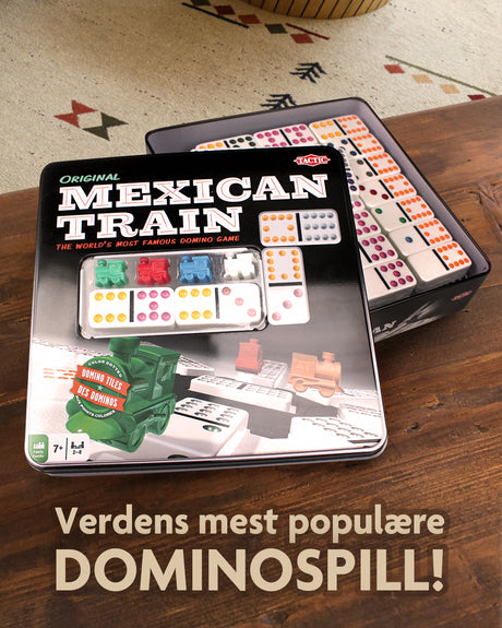 Jeu de dominos Mexican Train TACTIC - Boîte métal - Multicolore - 30 min - Adulte