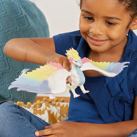 Figurine Dragon arc-en-ciel, des 5 ans, Schleich 70728 Bayala, 34 x 23 x 11 cm
