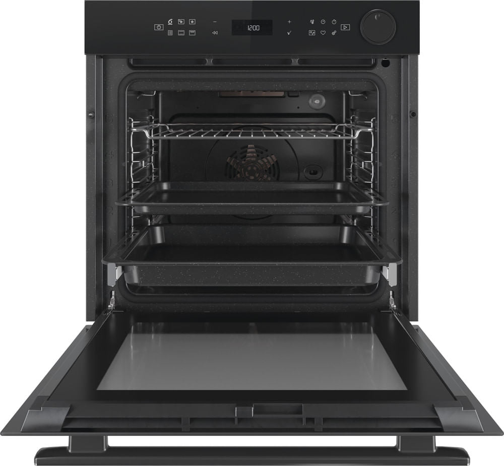Four encastrable - Multifonction Pyrolyse - Vapeur - Chaleur pulsée - WHIRLPOOL - AKZ9S8270NB - Noir - Porte froide - 73 L - A+