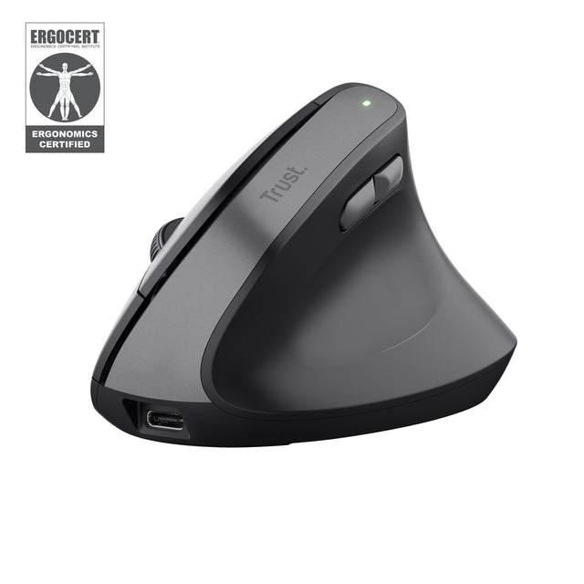 Souris sans fil ergonomique Trust Bayo II (Noir)