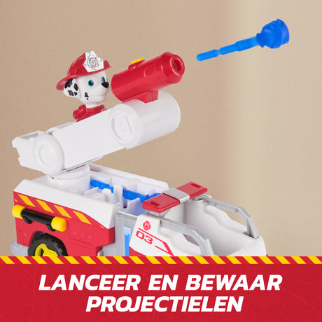 Figurine Marcus - Véhicules + 2 projectiles - des 3 ans - Fire Rescue - La Pat'Patrouille
