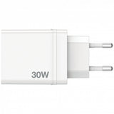 Chargeur secteur Verbatim GaN 3x ports USB-A + 1x port USB-C 30W (Blanc)