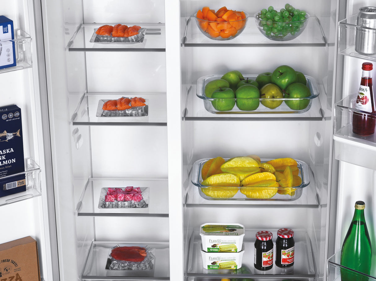 Réfrigérateur Américain - CANDY - CHSBSO-6174XWD - No Frost - Classe E - 529 L - 39 dB - Inox