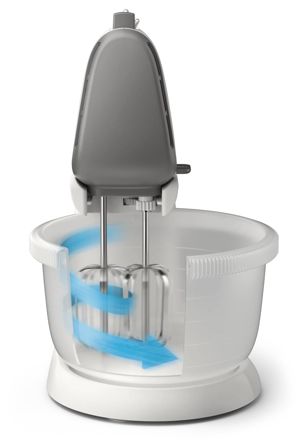 Batteur électrique - PHILIPS - HR3745/00 - Robot batteur mixeur Série 5000 - 500W - 5 vitesses - bol 3L - Blanc